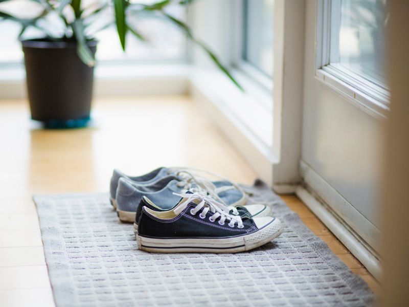 Shoes at the door